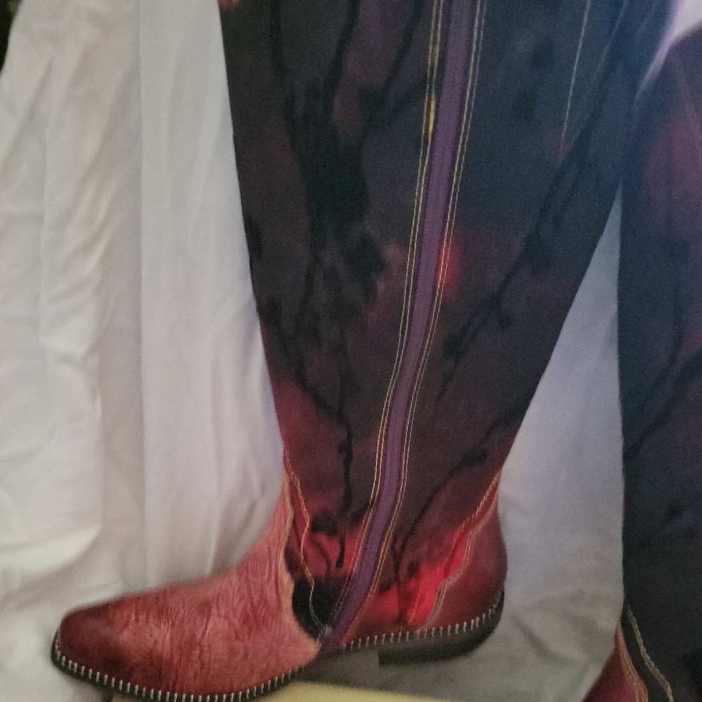 👗 Spring step L’Artise Laretilyn Red boots 7.5-8 US - Picture 7 of 12